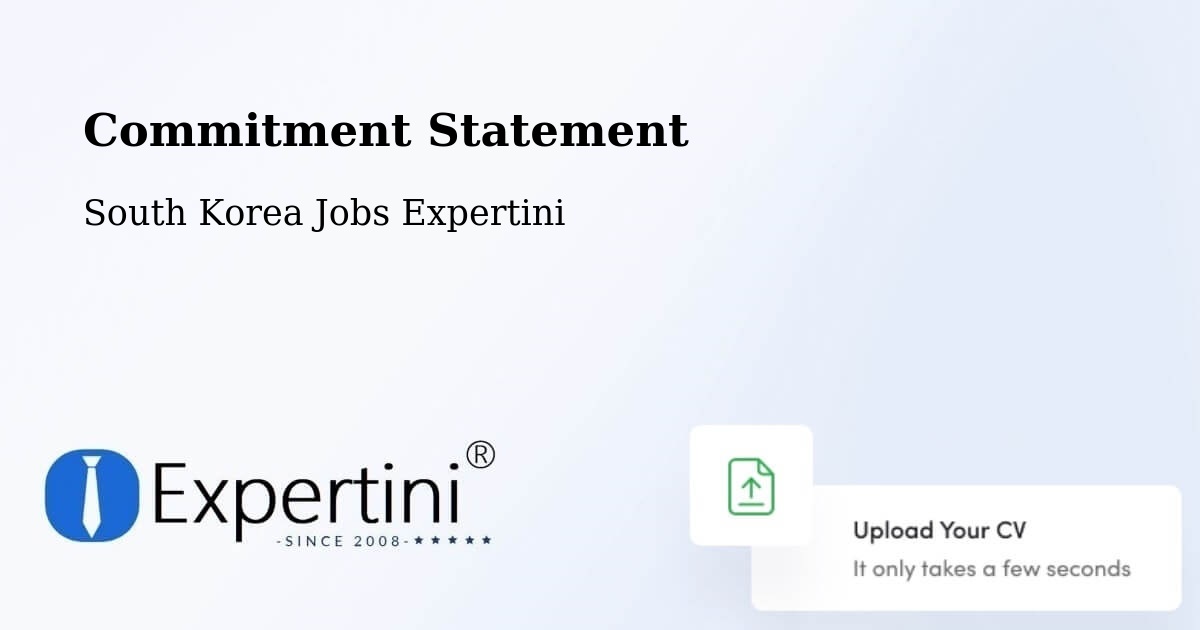 Corporate Commitment – Yeoju Si - South Korea Jobs Expertini