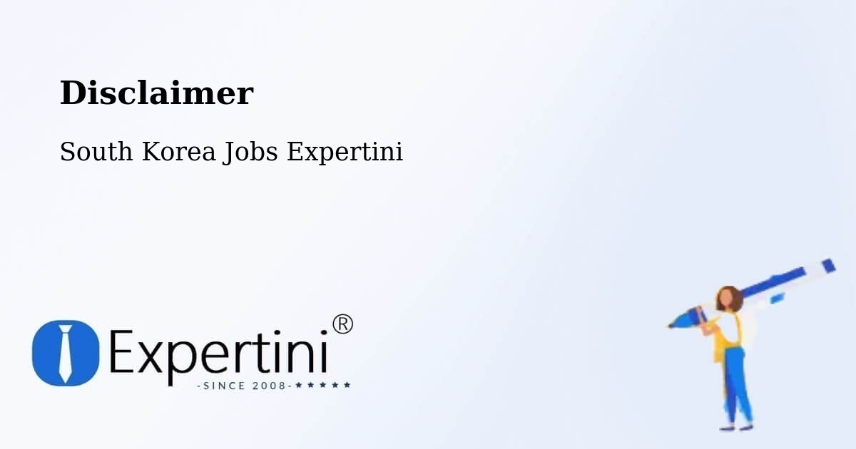 Disclaimer – Yeoju Si - South Korea Jobs Expertini