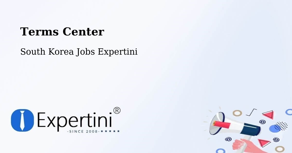 Terms of Service – Yeoju Si - South Korea Jobs Expertini